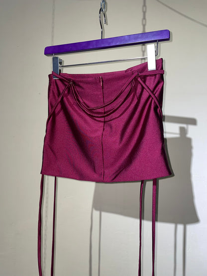 Amaranth Stretchy Miniskirt