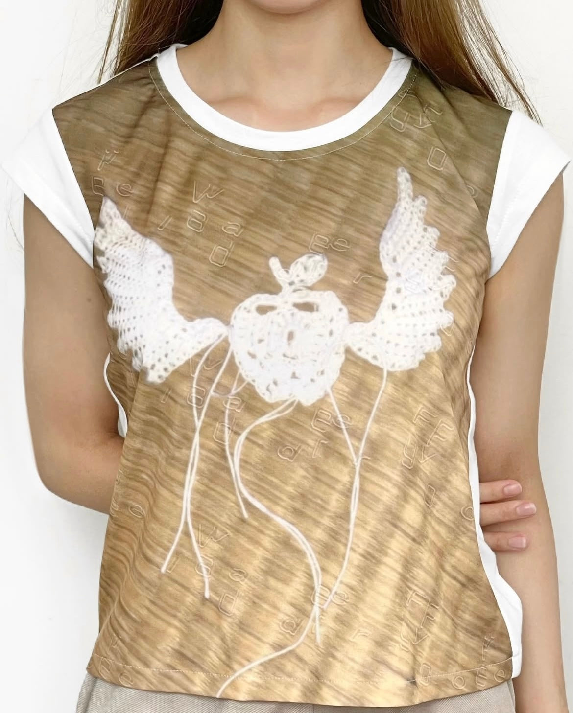 apple angel short sleeve top