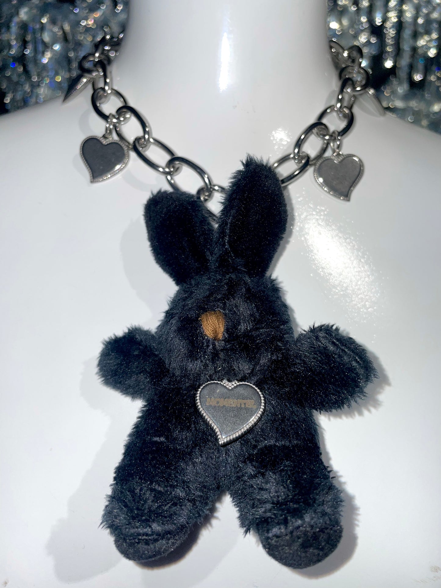 black rabbit necklace