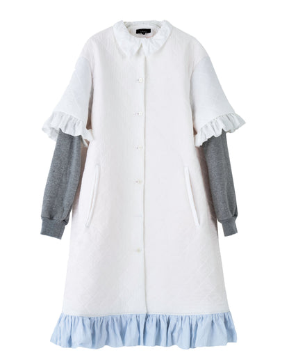 Quilting long coat