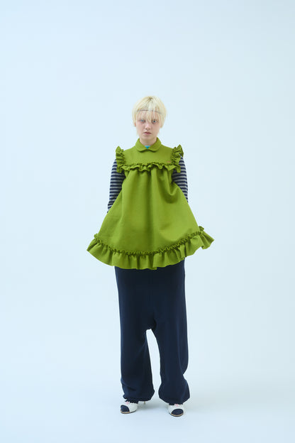 CHILDHOOD FRILLED-MINI DRESS
