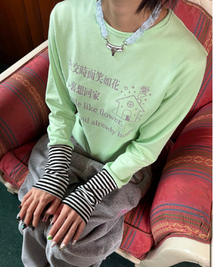 Go Home Stripe Long Sleeve