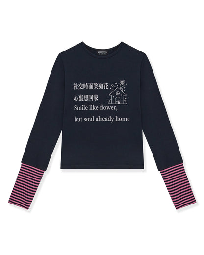 Go Home Stripe Long Sleeve