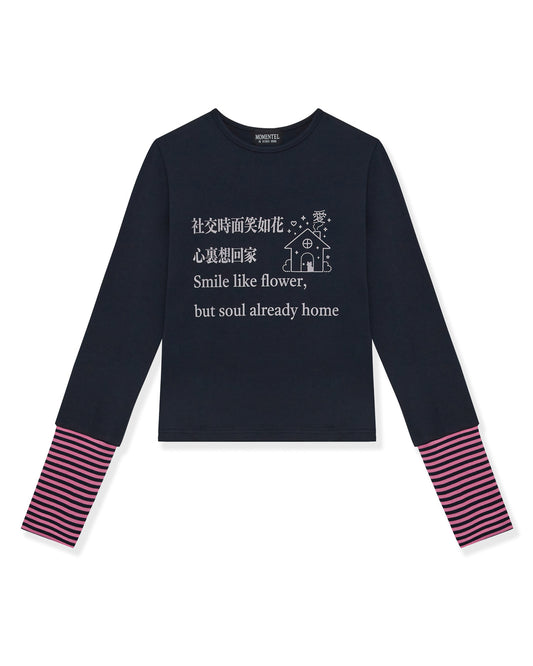 Go Home Stripe Long Sleeve