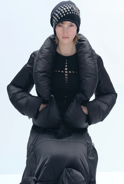 Gradiant Effect Silver Diamond Embellishment Beanie