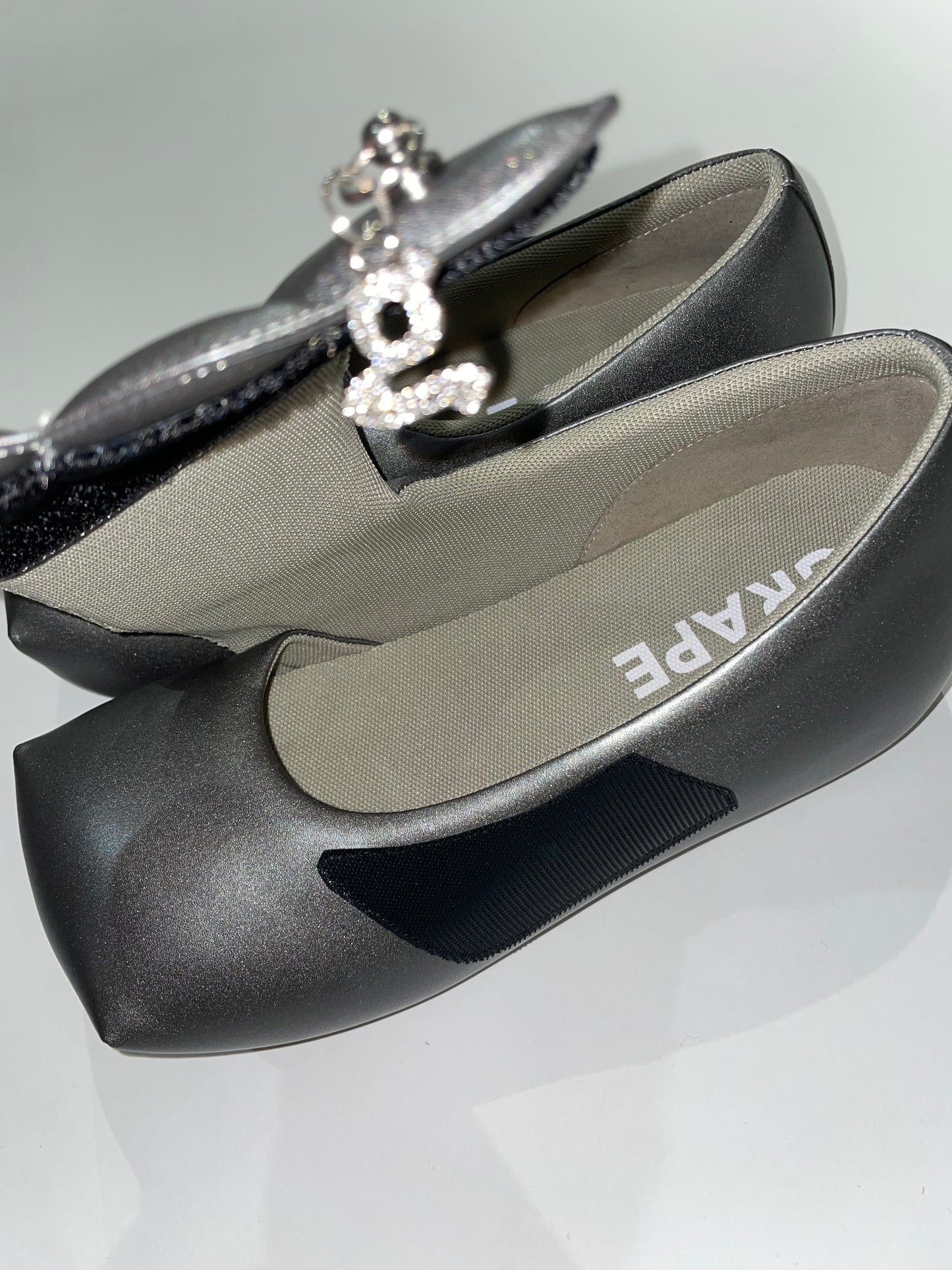 Gray Wing Platform Shoes