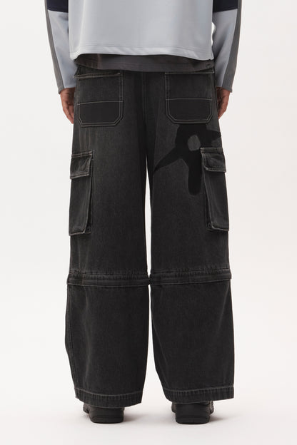 RATCHET WIDE LEG JEANS