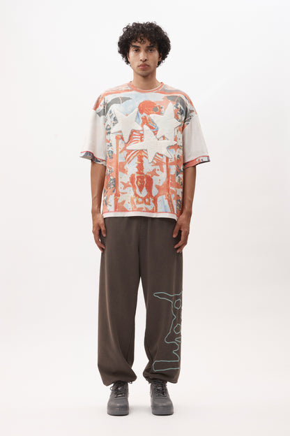 SAND SCRIPT SWEATPANT